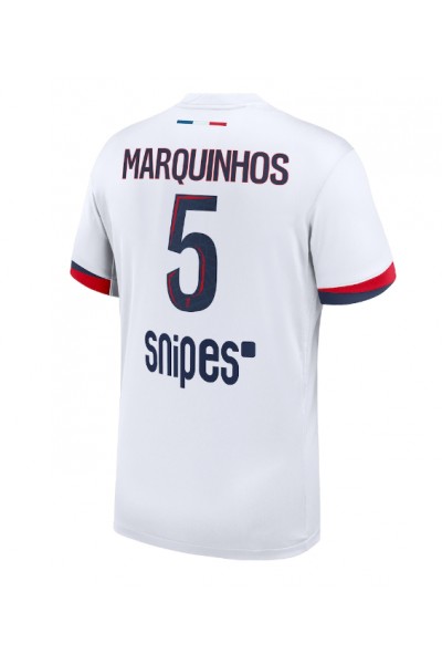 Paris Saint-Germain Marquinhos #5 Jalkapallovaatteet Vieraspaita 2025-26 Lyhythihainen Paris Saint-Germain Marquinhos #5 Jalkapallovaatteet Vieraspaita 2025-26 Lyhythihainen